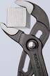 KNIPEX KNIPEX 87 01 300 SB Cobra® High-Tech Water Pump Pliers with non-slip plastic coating grey atramentized 300 mm (self-servi