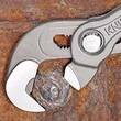 KNIPEX KNIPEX 87 41 250 Multiple Slip Joint Spanner with non-slip plastic coating grey atramentized 250 mm