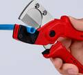 KNIPEX KNIPEX 90 10 185 Pipe cutter for multilayer and pneumatic hoses tough fibreglass reinforced plastic handles 185 mm