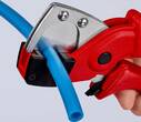 KNIPEX KNIPEX 90 10 185 Pipe cutter for multilayer and pneumatic hoses tough fibreglass reinforced plastic handles 185 mm