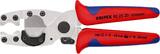KNIPEX KNIPEX 90 25 20 Pipe Cutter for composite pipes and protective tubes with multi-component grips galvanized 210 mm
