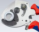 KNIPEX KNIPEX 90 25 40 Pipe Cutter for composite and plastic pipes with multi-component grips galvanized 210 mm