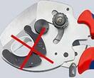 KNIPEX KNIPEX 90 25 40 Pipe Cutter for composite and plastic pipes with multi-component grips galvanized 210 mm