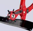 KNIPEX KNIPEX 90 70 220 EAN Revolving Punch Pliers red powder-coated 220 mm