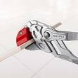 KNIPEX KNIPEX 91 13 250 Pince de carreleur gainées en plastique chromée 250 mm