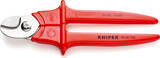 KNIPEX KNIPEX 95 06 230 SB Coupe-câbles poignées gainées en plastique par extrusion isolées, gainage en plastique par extrusion,