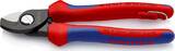 KNIPEX KNIPEX 95 12 165 T Coupe-câbles avec gaines bi-matière, avec œillet intégré pour fixation d’un dispositif antichute bruni
