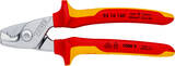 KNIPEX KNIPEX 95 16 160 SB StepCut Cable Shears insulated with multi-component grips, VDE-tested chrome-plated 160 mm