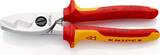 KNIPEX KNIPEX 95 16 200 SB Cable Shears with twin cutting edge insulated with multi-component grips, VDE-tested chrome-plated 20