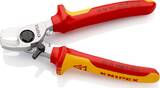 KNIPEX KNIPEX 95 26 165 SB Cable Shears with opening spring insulated with multi-component grips, VDE-tested chrome-plated 165 m