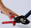 KNIPEX KNIPEX 95 31 250 Cable Cutter (ratchet action) with multi-component grips black lacquered 250 mm (self-service card/blist
