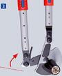 KNIPEX KNIPEX 95 32 038 Cable Shears (ratchet action) with telescopic handles with multi-component grips 570 mm