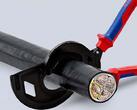 KNIPEX KNIPEX 95 32 320 Cable Cutter (ratchet principle, 3-stage) with multi-component grips black atramentized 320 mm