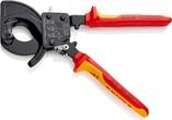 KNIPEX KNIPEX 95 36 250 Cable Cutter (ratchet action) insulated with multi-component grips, VDE-tested black lacquered 250 mm (s
