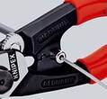 KNIPEX KNIPEX 95 62 190 T BK Wire Rope Cutter forged with multi-component grips, with integrated tether attachment point for a t