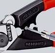 KNIPEX KNIPEX 95 62 190 T BK Wire Rope Cutter forged with multi-component grips, with integrated tether attachment point for a t