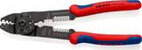 KNIPEX KNIPEX 97 21 215 B Crimping Pliers with multi-component grips black lacquered 230 mm