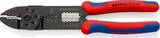 KNIPEX KNIPEX 97 22 240 SB Crimping Pliers with multi-component grips black lacquered 240 mm (self-service card/blister)