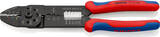 KNIPEX KNIPEX 97 32 240 SB Pince à sertir avec gaines bi-matière noire laquée 240 mm (carte LS/blister)