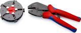 KNIPEX KNIPEX 97 33 02 MultiCrimp® Lever Action Crimping Pliers with changer magazine with multi-component grips burnished 250 m