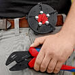 KNIPEX KNIPEX 97 33 02 MultiCrimp® Lever Action Crimping Pliers with changer magazine with multi-component grips burnished 250 m