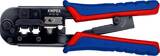 KNIPEX KNIPEX 97 51 10 SB Crimping Pliers for Western plugs with multi-component grips burnished 190 mm (self-service card/blist