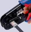 KNIPEX KNIPEX 97 51 10 SB Crimping Pliers for Western plugs with multi-component grips burnished 190 mm (self-service card/blist