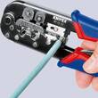 KNIPEX KNIPEX 97 51 10 SB Crimping Pliers for Western plugs with multi-component grips burnished 190 mm (self-service card/blist