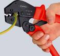 KNIPEX KNIPEX 97 52 08 Crimping Pliers for two-hand operation with non-slip plastic grips burnished 250 mm