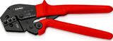 KNIPEX KNIPEX 97 52 18 Crimping Pliers for two-hand operation with non-slip plastic coating burnished 250 mm