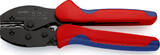 KNIPEX KNIPEX 97 52 37 PreciForce® Pince à sertir avec gaines bi-matière brunie 220 mm