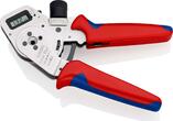 KNIPEX KNIPEX 97 52 63 DG Four-Mandrel Crimping Pliers for turned contacts with multi-component grips chrome-plated 195 mm