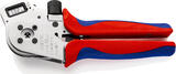 KNIPEX KNIPEX 97 52 65 DG Four-Mandrel Crimping Pliers for turned contacts with multi-component grips chrome-plated 250 mm