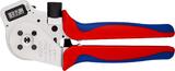 KNIPEX KNIPEX 97 52 65 DG Four-Mandrel Crimping Pliers for turned contacts with multi-component grips chrome-plated 250 mm