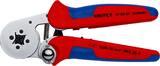 KNIPEX KNIPEX 97 55 04 SB Self-Adjusting Crimping Pliers for wire ferrules with lateral access with multi-component grips chrome