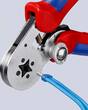 KNIPEX KNIPEX 97 55 04 SB Self-Adjusting Crimping Pliers for wire ferrules with lateral access with multi-component grips chrome