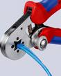 KNIPEX KNIPEX 97 55 04 SB Self-Adjusting Crimping Pliers for wire ferrules with lateral access with multi-component grips chrome