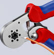KNIPEX KNIPEX 97 55 14 Self-Adjusting Crimping Pliers for wire ferrules with lateral access with multi-component grips chrome-pl