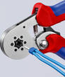 KNIPEX KNIPEX 97 55 14 Self-Adjusting Crimping Pliers for wire ferrules with lateral access with multi-component grips chrome-pl