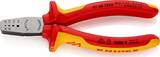 KNIPEX KNIPEX 97 68 145 A Crimping Pliers for wire ferrules insulated with multi-component grips, VDE-tested 145 mm