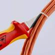 KNIPEX KNIPEX 98 52 SB Cable Knife insulating multi-component handle, VDE-tested 190 mm (self-service card/blister)
