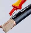 KNIPEX KNIPEX 98 55 Stripping Knives with guide shoe insulating multi-component handle, VDE-tested 180 mm