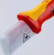 KNIPEX KNIPEX 98 55 Stripping Knives with guide shoe insulating multi-component handle, VDE-tested 180 mm