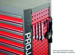 PROJAHN accessory roller with square hole perforation hook rack for hanging 7 pieces red