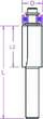 PROJAHN Flush Trim Bit with Ball Bearing D 12,7 mm, L 58 mm, L2 26 mm