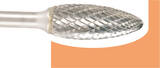 PROJAHN Tungsten carbide rotary burr flame , shape H d1 9.6 mm, shank 6.0 mm cut 6 double cut