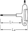 Stahlwille TORX-screwdriver T30 L.130mm, T30, L1 130 mm