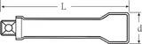 Stahlwille 1/2" VDE extension L.148mm, Gr. 5, 148 mm
