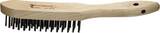 ALARM Hand brush »steel wire« Besatz-L.140mm Steel wire smooth 0.35 mm 4in a row, 4 rows, Reihen 4