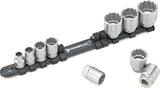 Stahlwille 3/8" Socket spanner set on clip rail 8-24mm 10pcs